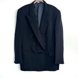 Ermenegildo Zegna Double Breasted Wool and Cashmere Blazer Sz 56